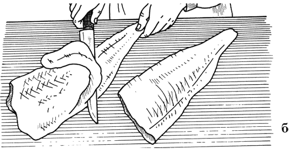 Снятие филе